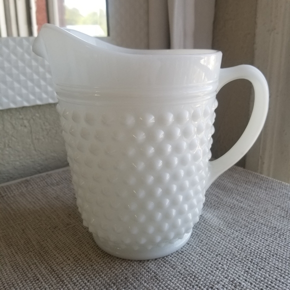Anchor Hocking Other - Vintage Anchor Hocking | Milk Glass Hobnail Pitcher